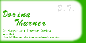 dorina thurner business card